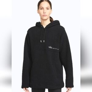 NWT Therma Fit Training Hooded Sherpa Sweatshirt (Black) - Nike